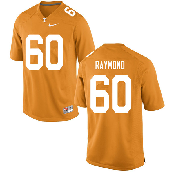 Men #60 Michael Raymond Tennessee Volunteers College Football Jerseys Sale-Orange